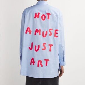 Max & Co X Pietro Terzini Bla Bla Bla Button Down Shirt